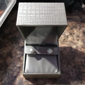 Zales Blue Gemstone Earrings